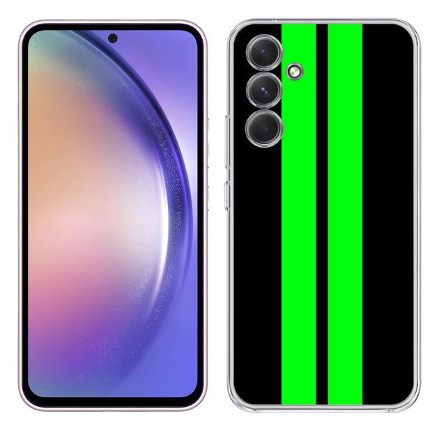 Racing Stripe 6 Print Slim Cover For Samsung Galaxy A (A42, A35, A25, A15, A11, A03S), Print in USA