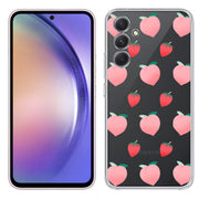 Pink Fruit Print Slim Cover For Samsung Galaxy A (A42, A35, A25, A15, A11, A03S), Print in USA