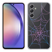 Spider Web Pink Print Slim Cover For Samsung Galaxy A (A42, A35, A25, A15, A11, A03S), Print in USA