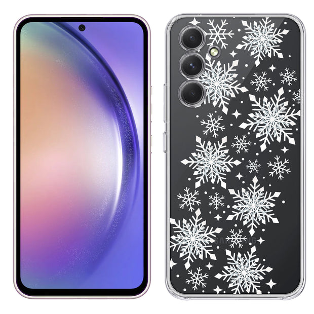 Snowflake 2 Print Slim Cover For Samsung Galaxy A (A42, A35, A25, A15, A11, A03S), Print in USA
