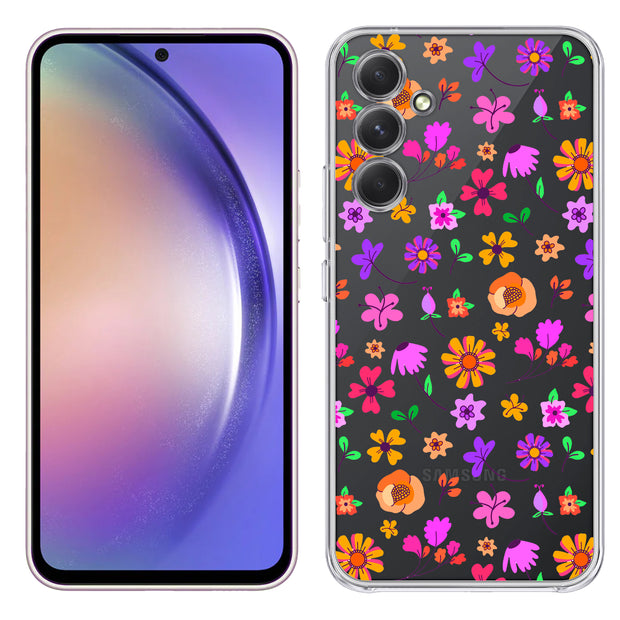 Flower 1 Print Slim Cover For Samsung Galaxy A (A42, A35, A25, A15, A11, A03S), Print in USA