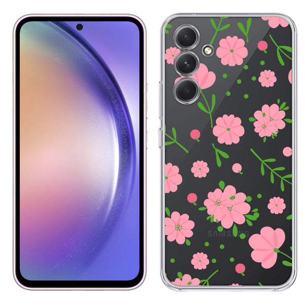 Flower 3 Print Slim Cover For Samsung Galaxy A (A42, A35, A25, A15, A11, A03S), Print in USA