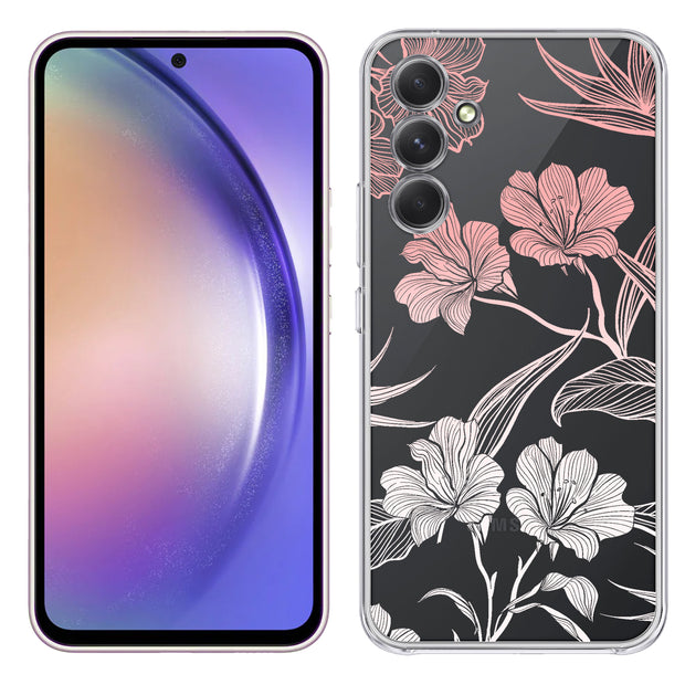 Flower 12 Print Slim Cover For Samsung Galaxy A (A42, A35, A25, A15, A11, A03S), Print in USA