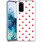 Dots White Print Slim Cover For Samsung Galaxy S (S24, S23, S22, S21 / Plus, FE, Ultra), Print in USA