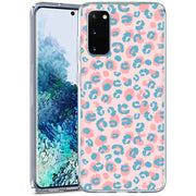 Pink Leopard Print Slim Cover For Samsung Galaxy S (S24, S23, S22, S21 / Plus, FE, Ultra), Print in USA