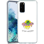 Alien Weird Print Slim Cover For Samsung Galaxy S (S24, S23, S22, S21 / Plus, FE, Ultra), Print in USA