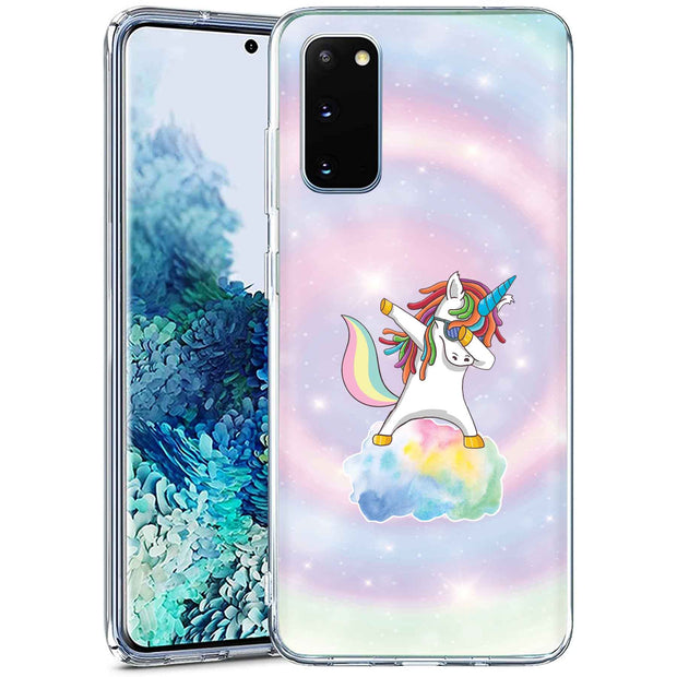 Unicorn Dabbing Print Slim Cover For Samsung Galaxy S (S24, S23, S22, S21 / Plus, FE, Ultra), Print in USA