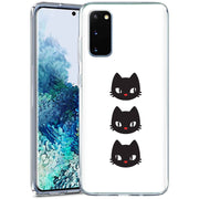 Black Cat Print Slim Cover For Samsung Galaxy S (S24, S23, S22, S21 / Plus, FE, Ultra), Print in USA