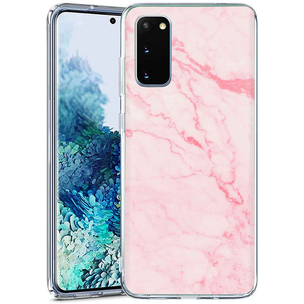 Pink Marble 2 Print Slim Cover For Samsung Galaxy S (S24, S23, S22, S21 / Plus, FE, Ultra), Print in USA