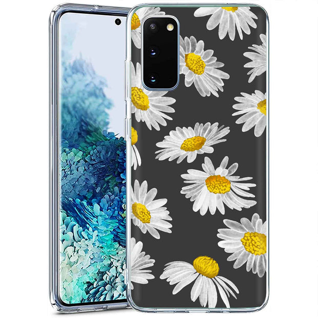 Daisy Floral Print Slim Cover For Samsung Galaxy S (S24, S23, S22, S21 / Plus, FE, Ultra), Print in USA