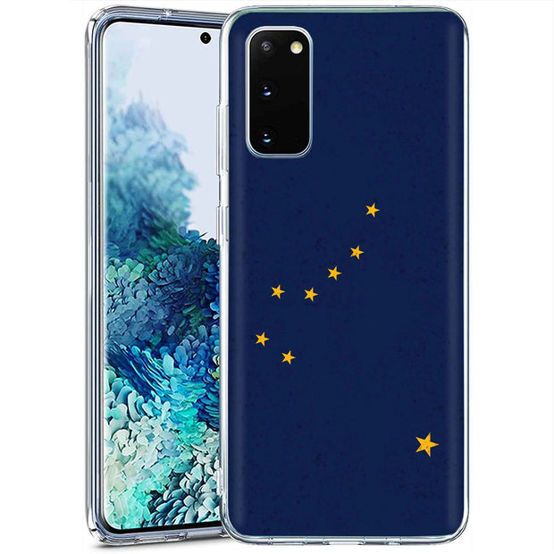 Alaska Flag Print Slim Cover For Samsung Galaxy S (S24, S23, S22, S21 / Plus, FE, Ultra), Print in USA
