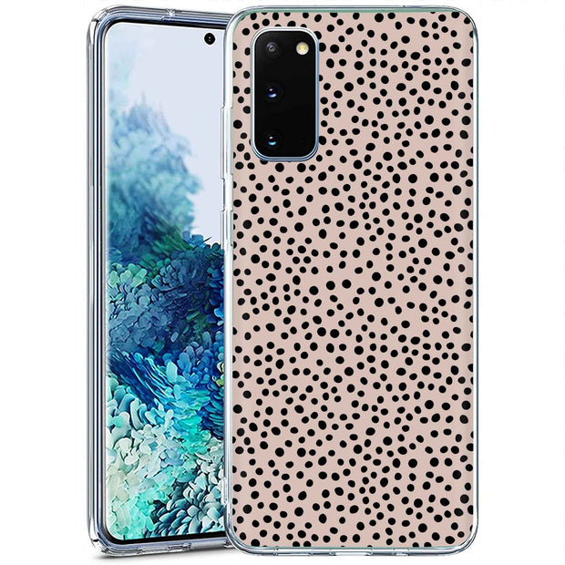 Polka Dots Brn Print Slim Cover For Samsung Galaxy S (S24, S23, S22, S21 / Plus, FE, Ultra), Print in USA