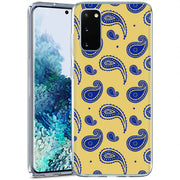 Paisley Yellow Print Slim Cover For Samsung Galaxy S (S24, S23, S22, S21 / Plus, FE, Ultra), Print in USA