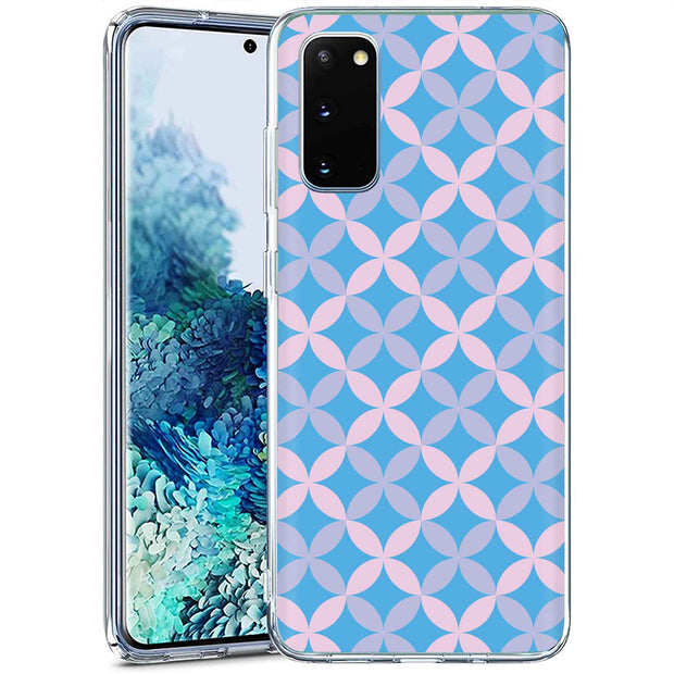 Petals Blue Print Slim Cover For Samsung Galaxy S (S24, S23, S22, S21 / Plus, FE, Ultra), Print in USA