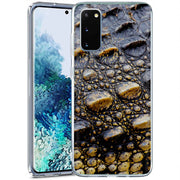 Black Crocodile Print Slim Cover For Samsung Galaxy S (S24, S23, S22, S21 / Plus, FE, Ultra), Print in USA