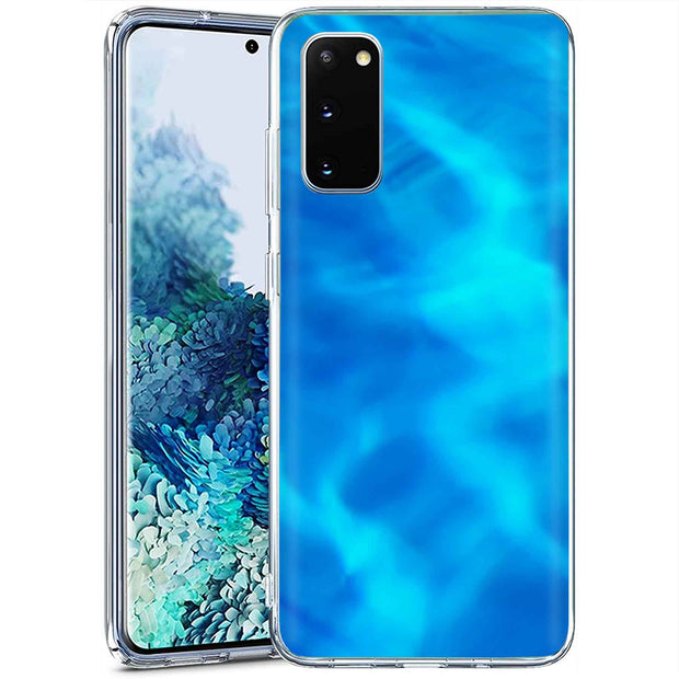 Blue Water Print Slim Cover For Samsung Galaxy S (S24, S23, S22, S21 / Plus, FE, Ultra), Print in USA