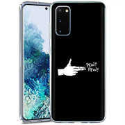 Pew Pew Hand Print Slim Cover For Samsung Galaxy S (S24, S23, S22, S21 / Plus, FE, Ultra), Print in USA