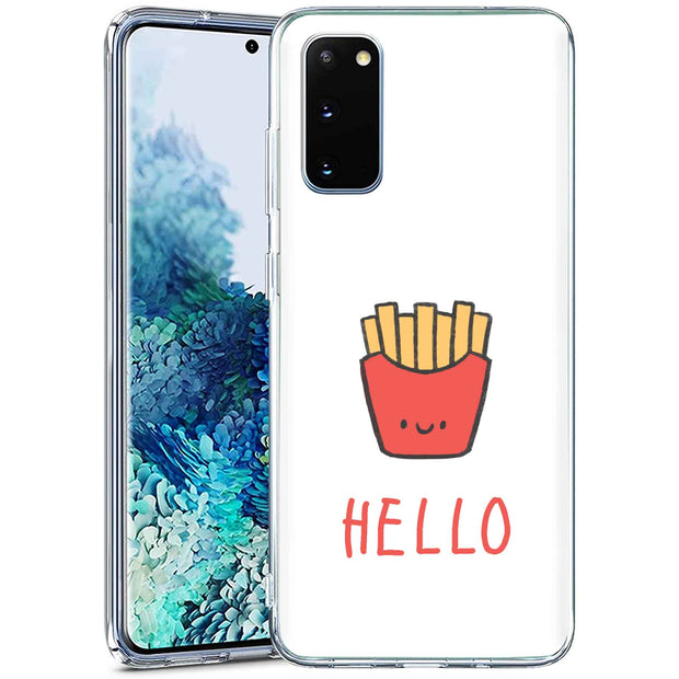 Hello Fries Print Slim Cover For Samsung Galaxy S (S24, S23, S22, S21 / Plus, FE, Ultra), Print in USA