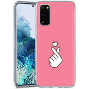 Finger Heart Print Slim Cover For Samsung Galaxy S (S24, S23, S22, S21 / Plus, FE, Ultra), Print in USA