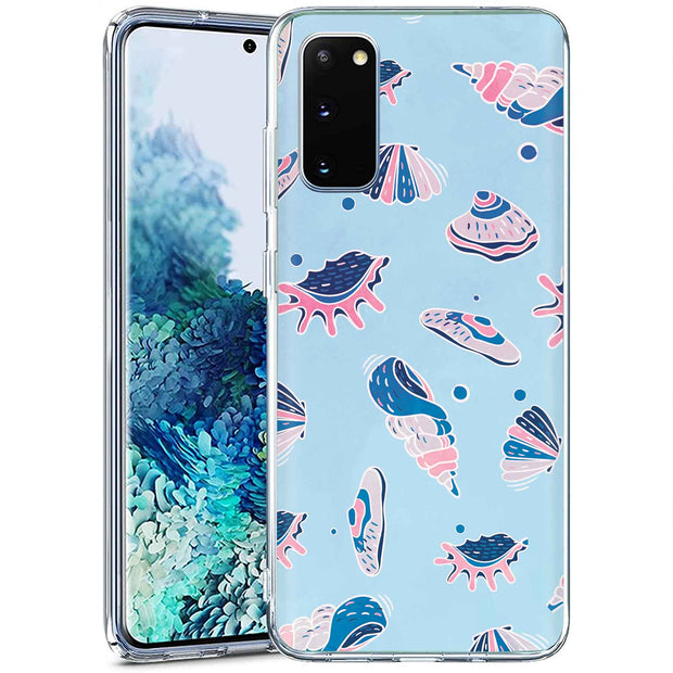 SeaShells Clams Print Slim Cover For Samsung Galaxy S (S24, S23, S22, S21 / Plus, FE, Ultra), Print in USA