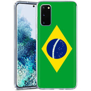 Flag Brazil Print Slim Cover For Samsung Galaxy S (S24, S23, S22, S21 / Plus, FE, Ultra), Print in USA