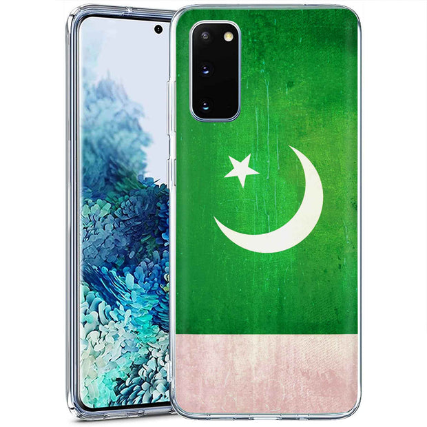 Pakistan Flag Print Slim Cover For Samsung Galaxy S (S24, S23, S22, S21 / Plus, FE, Ultra), Print in USA