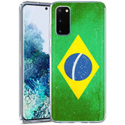 Old Flag Brazil Print Slim Cover For Samsung Galaxy S (S24, S23, S22, S21 / Plus, FE, Ultra), Print in USA