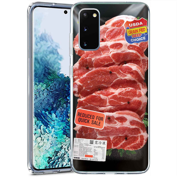 Beef Print Slim Cover For Samsung Galaxy S (S24, S23, S22, S21 / Plus, FE, Ultra), Print in USA