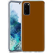 Chocolate Brown Print Slim Cover For Samsung Galaxy S (S24, S23, S22, S21 / Plus, FE, Ultra), Print in USA