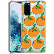 Orange Fruit Print Slim Cover For Samsung Galaxy S (S24, S23, S22, S21 / Plus, FE, Ultra), Print in USA