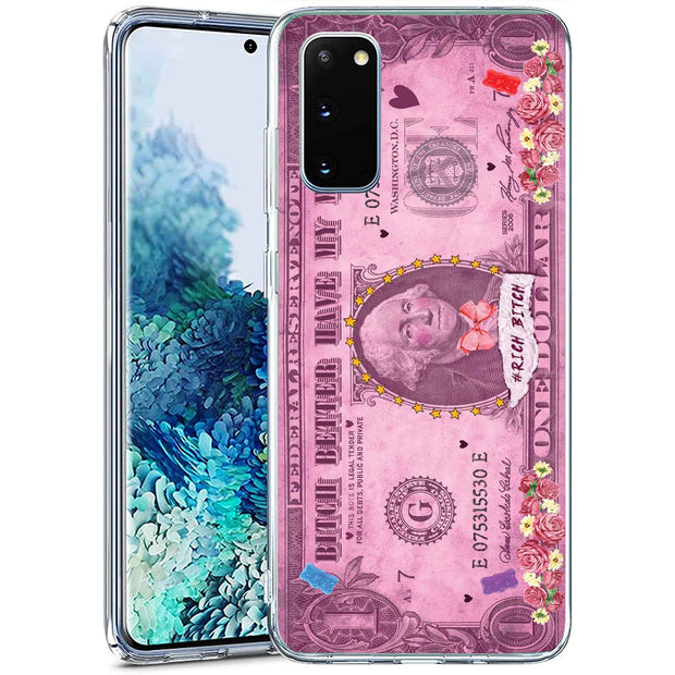 Rich Bitch Print Slim Cover For Samsung Galaxy S (S24, S23, S22, S21 / Plus, FE, Ultra), Print in USA