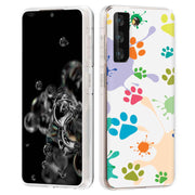 Paw Color  Print Slim Cover For Samsung Galaxy S (S24, S23, S22, S21 / Plus, FE, Ultra), Print in USA