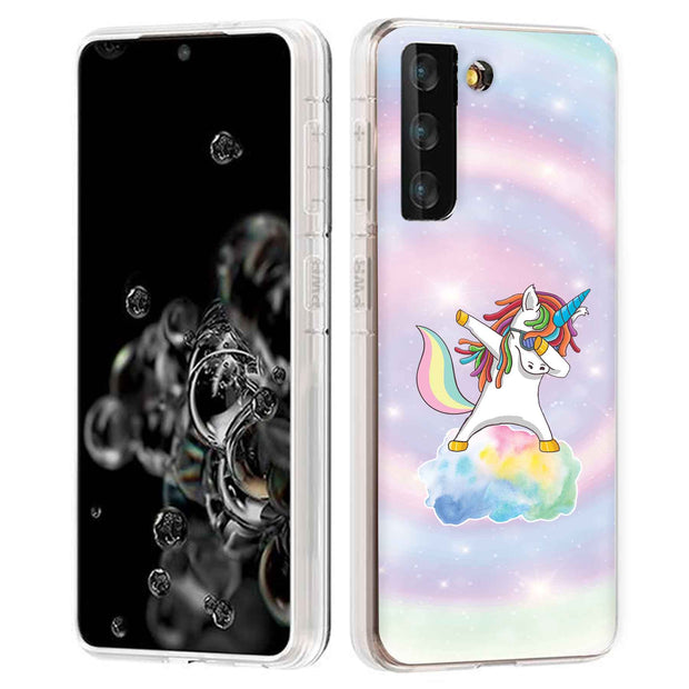 Unicorn Dabbing Print Slim Cover For Samsung Galaxy S (S24, S23, S22, S21 / Plus, FE, Ultra), Print in USA