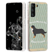 Bernese Dog Print Slim Cover For Samsung Galaxy S (S24, S23, S22, S21 / Plus, FE, Ultra), Print in USA