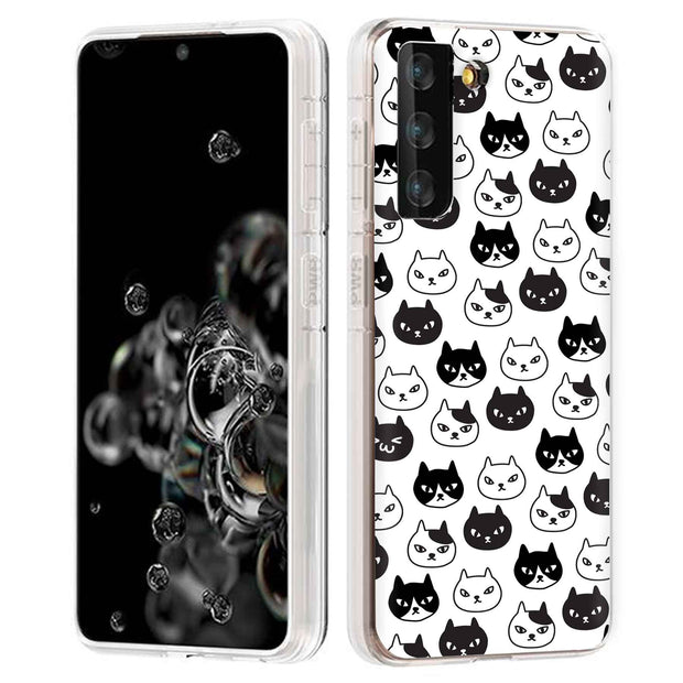 Cute Kitten Print Slim Cover For Samsung Galaxy S (S24, S23, S22, S21 / Plus, FE, Ultra), Print in USA