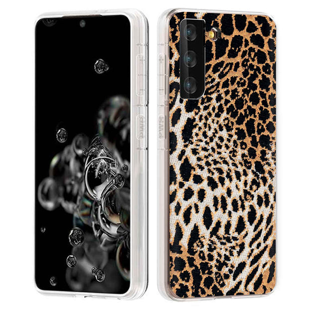 Leopard Pattern Print Slim Cover For Samsung Galaxy S (S24, S23, S22, S21 / Plus, FE, Ultra), Print in USA