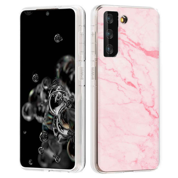 Pink Marble 2 Print Slim Cover For Samsung Galaxy S (S24, S23, S22, S21 / Plus, FE, Ultra), Print in USA