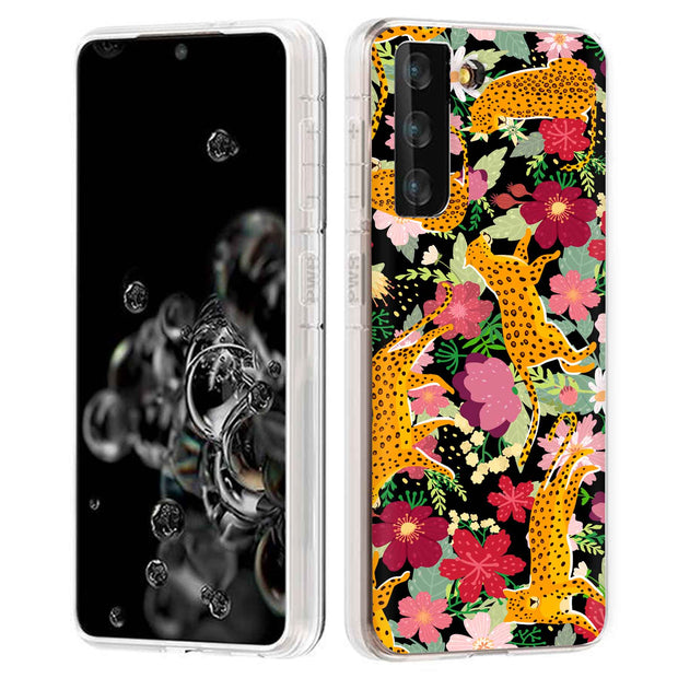 Leopard Cheetah Print Slim Cover For Samsung Galaxy S (S24, S23, S22, S21 / Plus, FE, Ultra), Print in USA