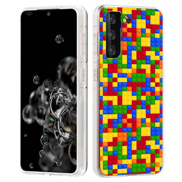 Building Block Print Slim Cover For Samsung Galaxy S (S24, S23, S22, S21 / Plus, FE, Ultra), Print in USA