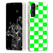 Bright Checker Print Slim Cover For Samsung Galaxy S (S24, S23, S22, S21 / Plus, FE, Ultra), Print in USA