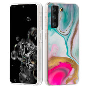 Colorful Marble Print Slim Cover For Samsung Galaxy S (S24, S23, S22, S21 / Plus, FE, Ultra), Print in USA