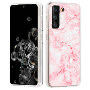 Glossy Marble Print Slim Cover For Samsung Galaxy S (S24, S23, S22, S21 / Plus, FE, Ultra), Print in USA