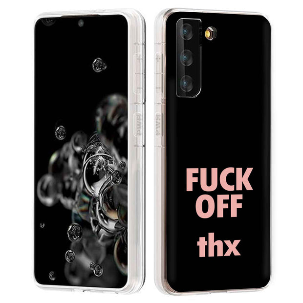 Fun Quote F Off Print Slim Cover For Samsung Galaxy S (S24, S23, S22, S21 / Plus, FE, Ultra), Print in USA