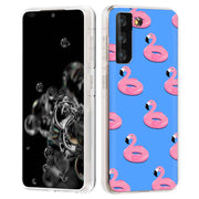 Cute Flamingo Print Slim Cover For Samsung Galaxy S (S24, S23, S22, S21 / Plus, FE, Ultra), Print in USA