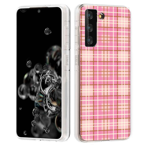 Plaid Pattern 4 Print Slim Cover For Samsung Galaxy S (S24, S23, S22, S21 / Plus, FE, Ultra), Print in USA