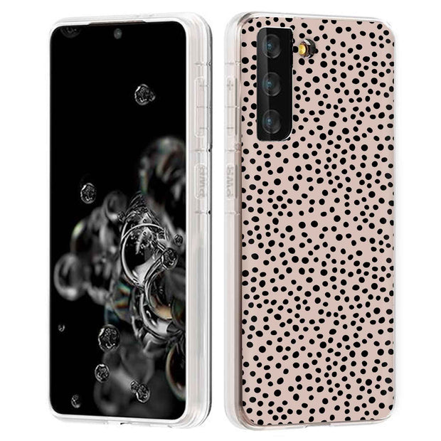 Polka Dots Brn Print Slim Cover For Samsung Galaxy S (S24, S23, S22, S21 / Plus, FE, Ultra), Print in USA