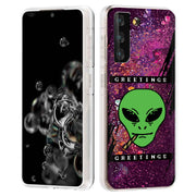 Alien Weed Print Slim Cover For Samsung Galaxy S (S24, S23, S22, S21 / Plus, FE, Ultra), Print in USA