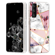 Marble Flower Print Slim Cover For Samsung Galaxy S (S24, S23, S22, S21 / Plus, FE, Ultra), Print in USA