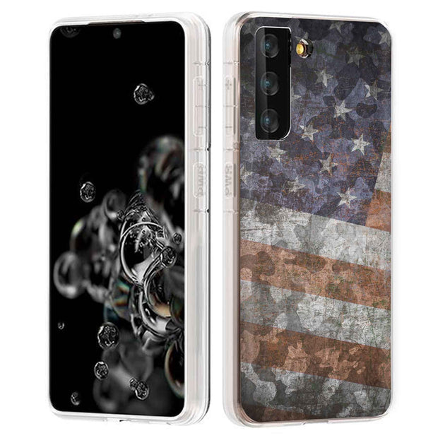 American Flag 2 Print Slim Cover For Samsung Galaxy S (S24, S23, S22, S21 / Plus, FE, Ultra), Print in USA