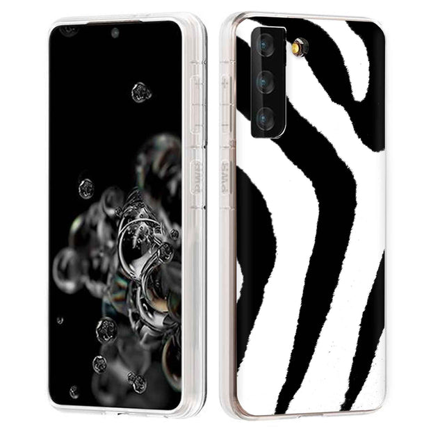 Zebra Stripe Print Slim Cover For Samsung Galaxy S (S24, S23, S22, S21 / Plus, FE, Ultra), Print in USA